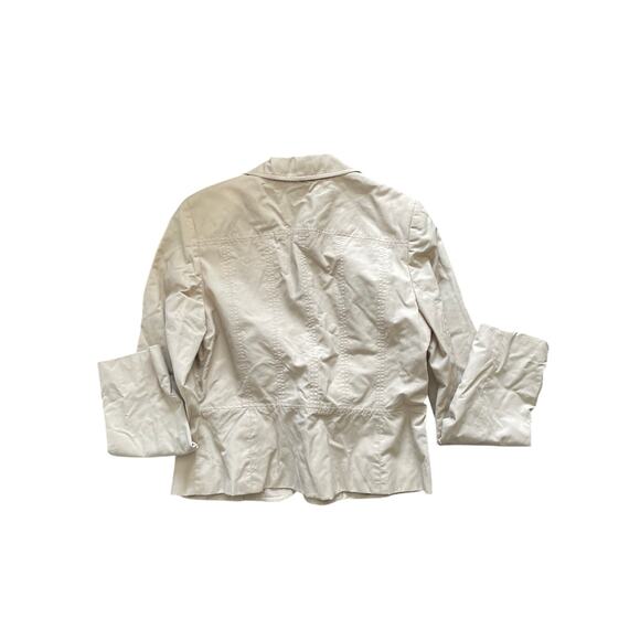 ANN TAYLOR LOFT, SIZE 10, BLAZER JACKET, KHAKI COLORED - Picture 2 of 6